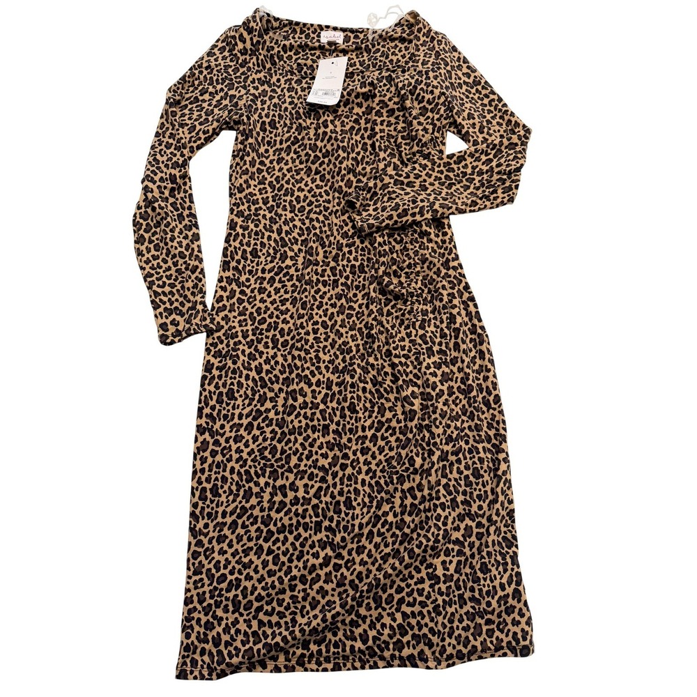 Isabel By Ingrid & Isabel Dress Womens Small Brown‎ Leopard Maternity Bodycon